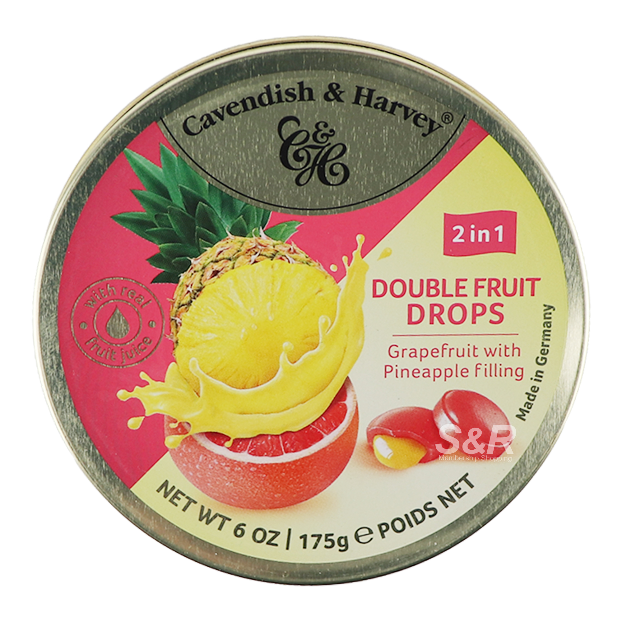 Cavendish and Harvey Candy Grapefruit with Pineapple filling 175g